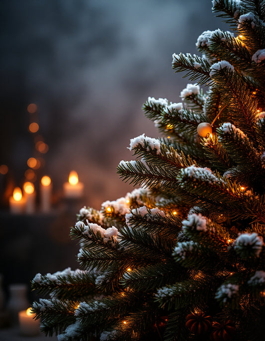 RIMI Candles Nordic Aura – mattschwarze Dose, Winterkerze mit frischer Tanne und Parfumnote.“