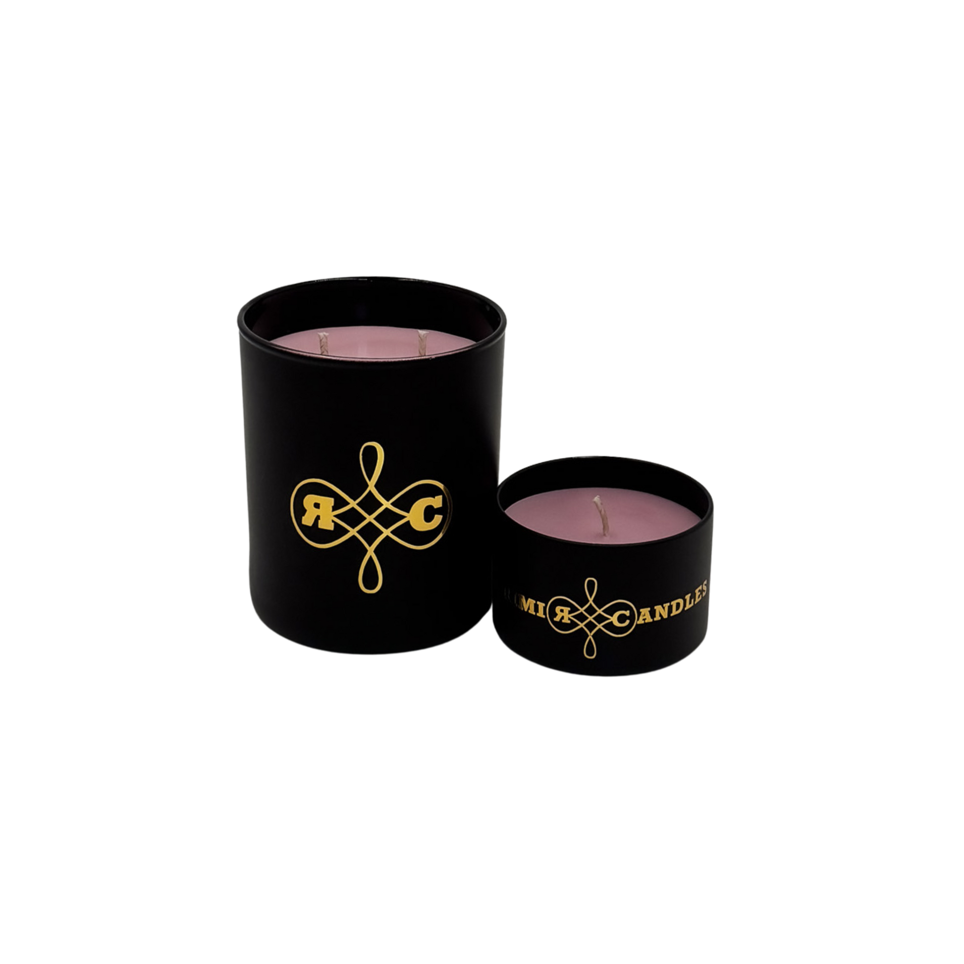 "Premium Duftkerze Pop My Cherry im schwarzen Designerglas