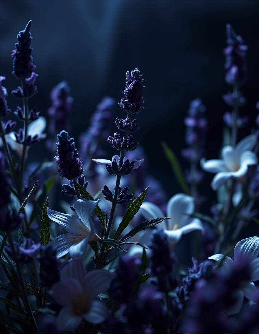 "Purple Waze Duftkerze mit Lavendel und Beeren aus Rapswachs"