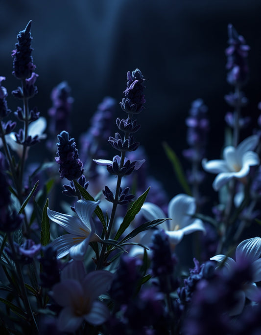 "Purple Waze Duftkerze mit Lavendel und Beeren aus Rapswachs"