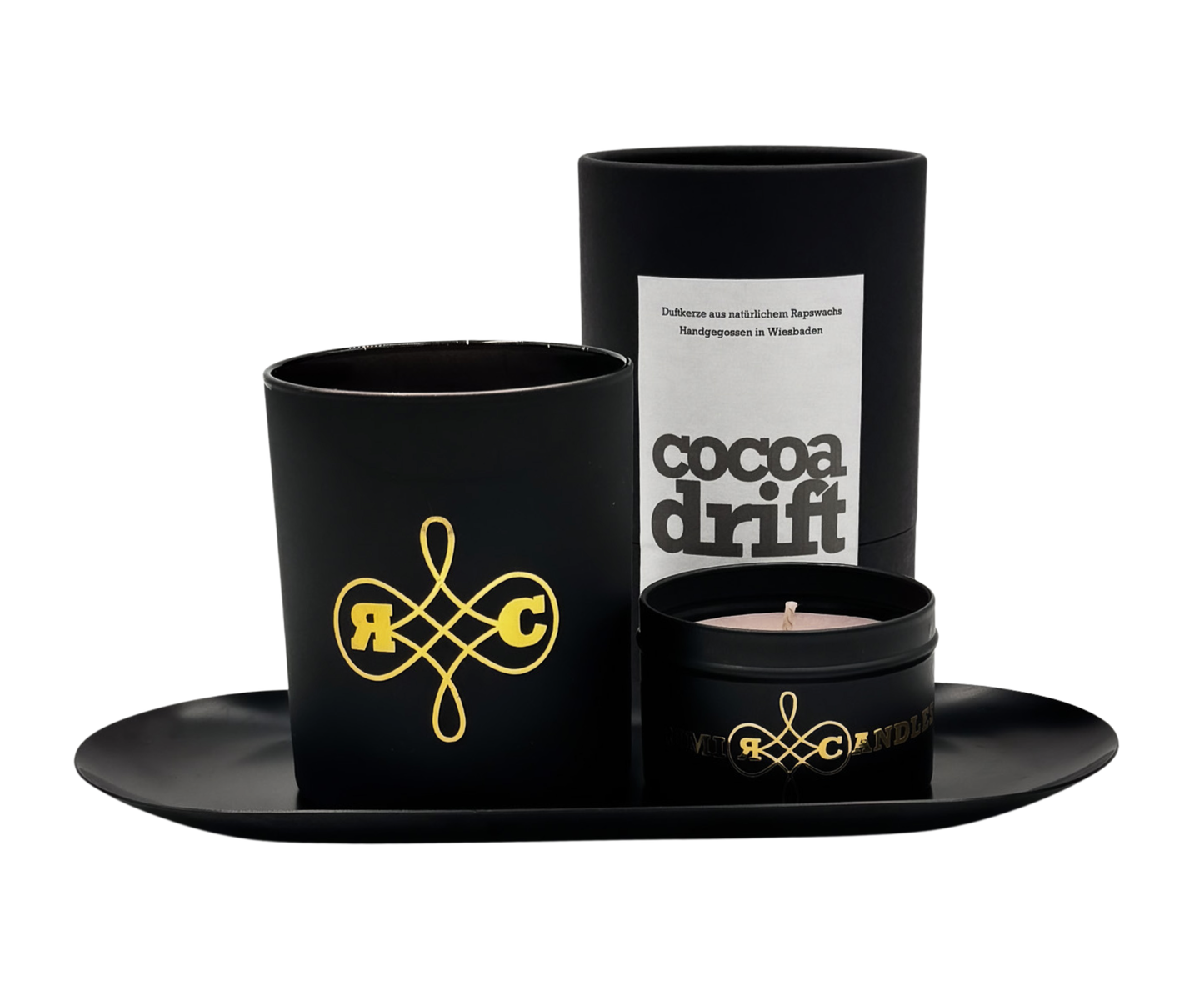 RIMI Candles – Cocoa Drift Kerze für gemütliche Winterabende: Kakao, Brownie, Minze.
