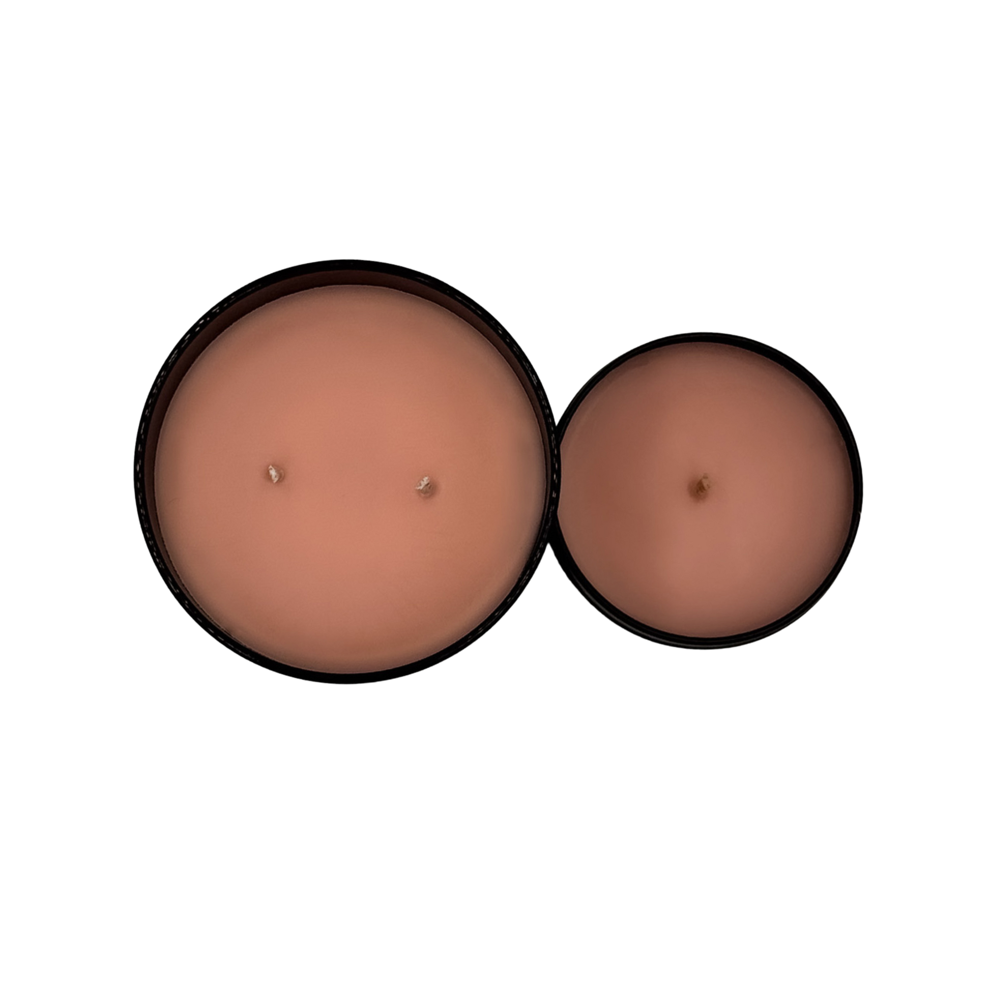 Ginger Glow – warme Winterkerze mit Lebkuchen, Marzipan und Gewürzen, mattschwarze Dose.