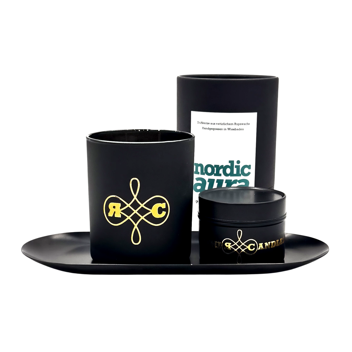 RIMI Candles Nordic Aura – kühle Winterkerze mit frischer Tanne und edler Duftkomposition.