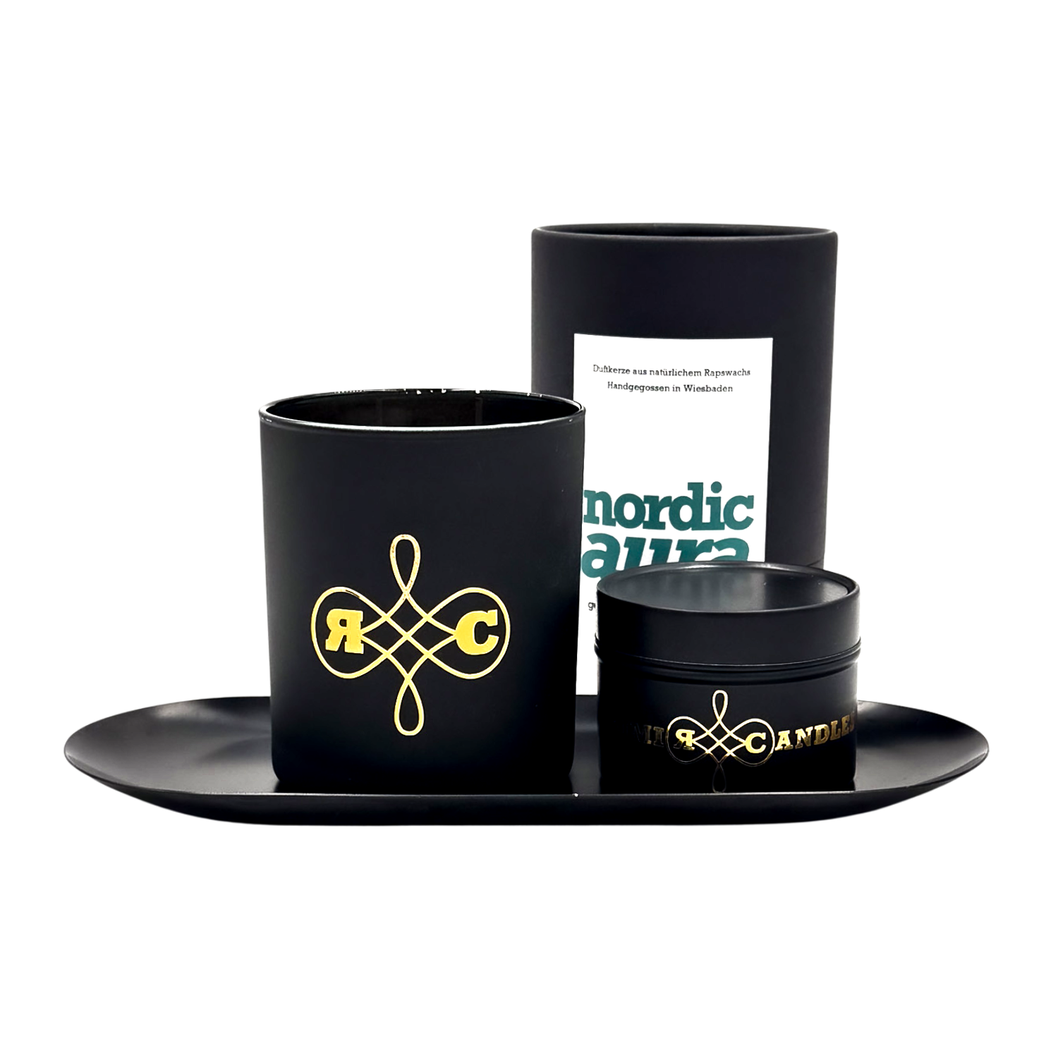 RIMI Candles Nordic Aura – kühle Winterkerze mit frischer Tanne und edler Duftkomposition.