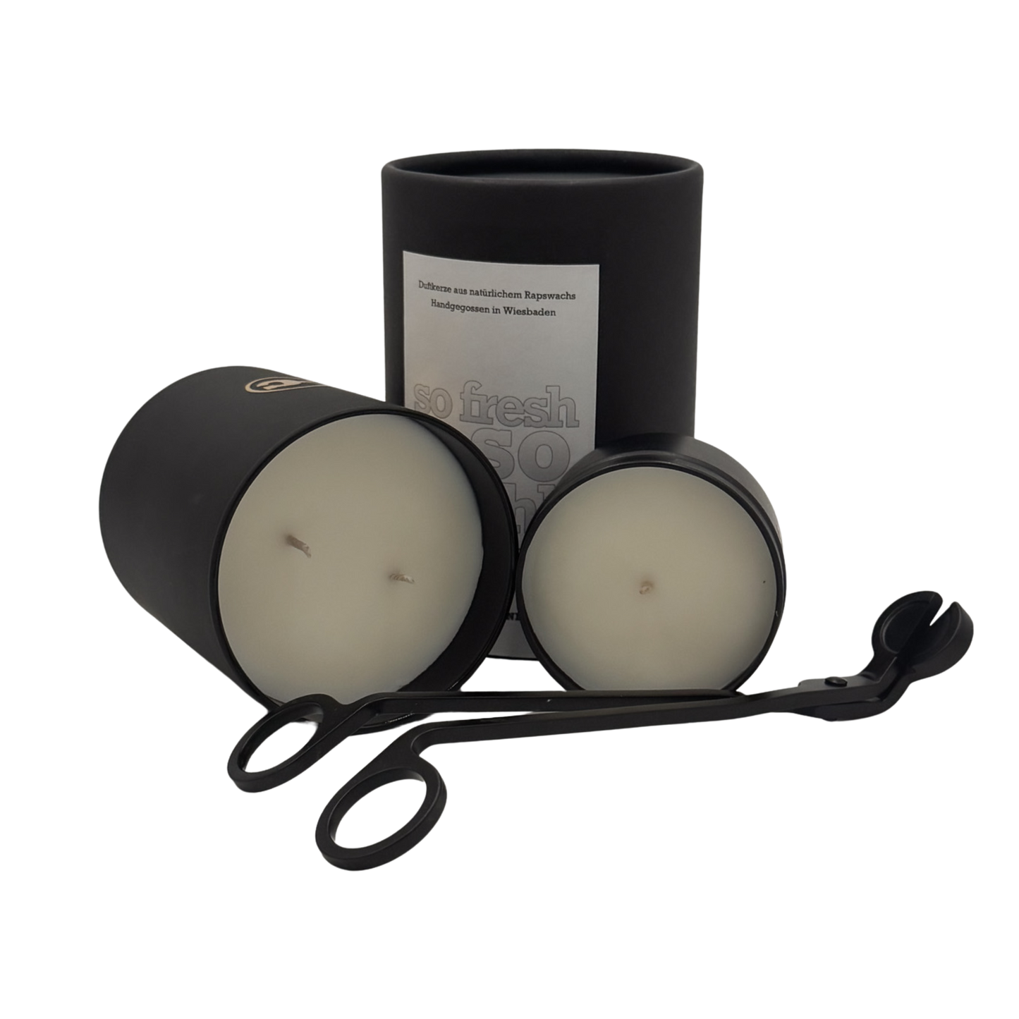 Handgemachte RIMI Kerze „so fresh and so mhhh“ aus natürlichem Rapswachs