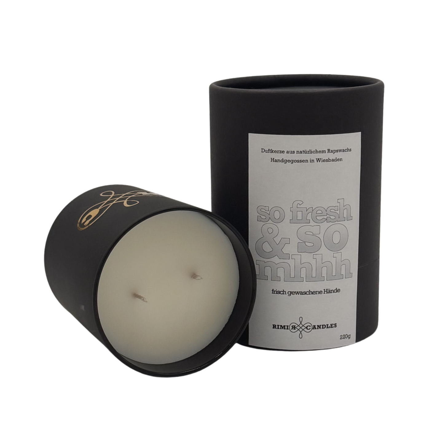 Premium Duftkerze mit seifenfrischem, leichten Duftnoten – RIMI Candles