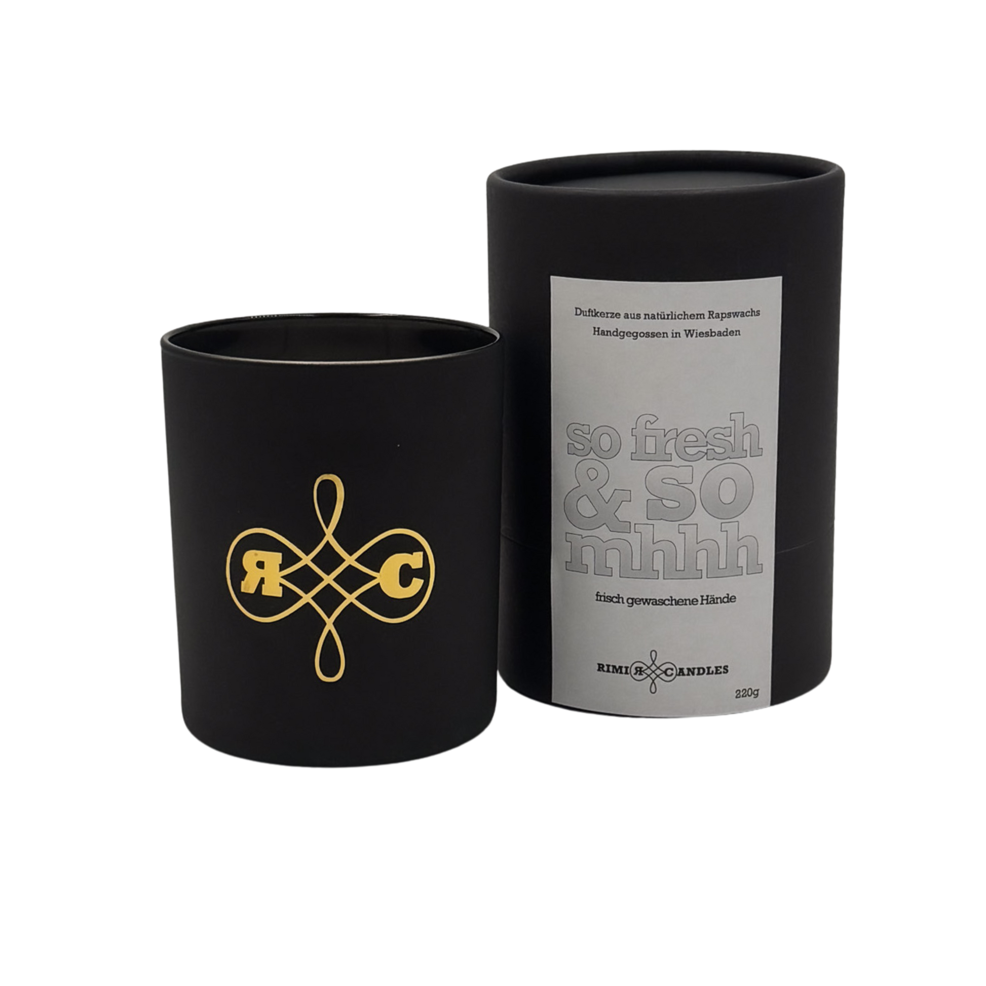 „so fresh and so mhhh“ Duftkerze mit cleanem, frischem Seifen-Duft von RIMI Candles